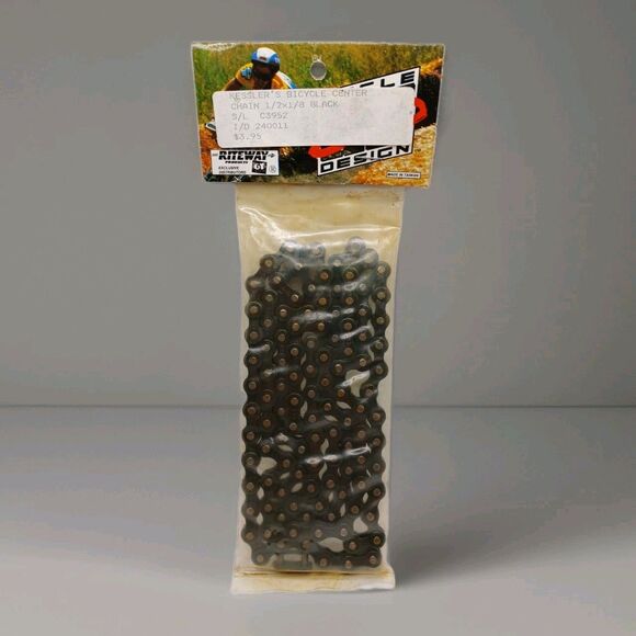 Vintage KMC RJ (1/2 X 1/8) Black Bike Chain 110 Links NOS - Picture 1 of 7